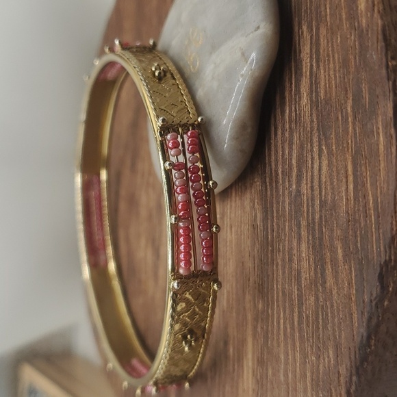 B2537 1910 antique seed beaded Arabian princess bracelet 😍 - Picture 1 of 2